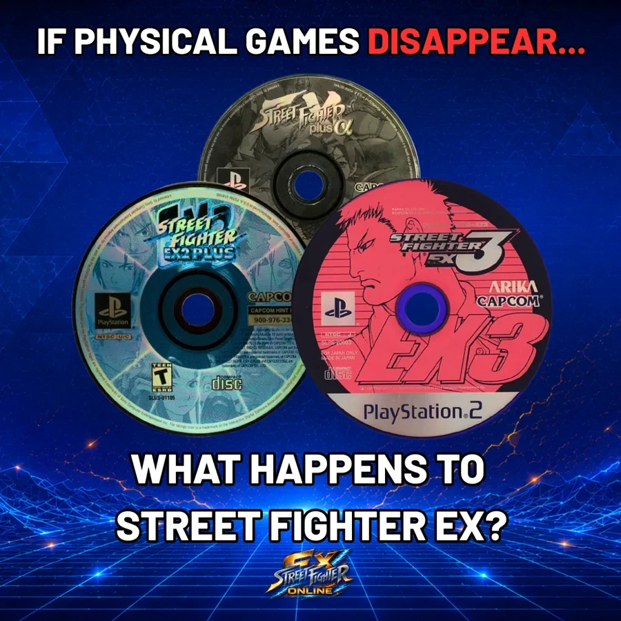 Street Fighter EX physical games preservation post artwork